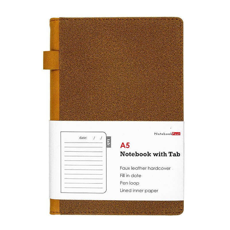 notebook with divider tab