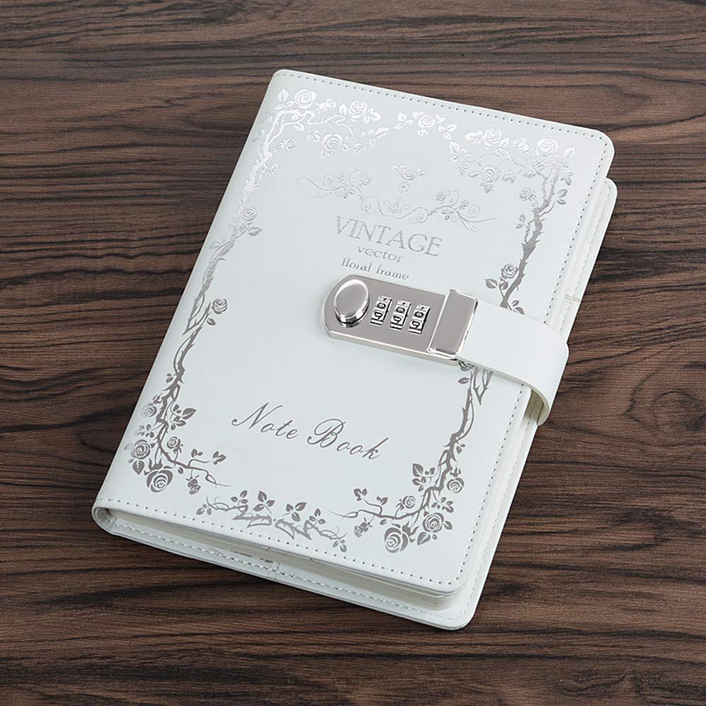A5 Retro Writing Notebook Vintage Paper Hardcover Journal Lined Paper Diary Book 