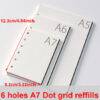 A7 Dot Grid Refill Paper 100 Sheets