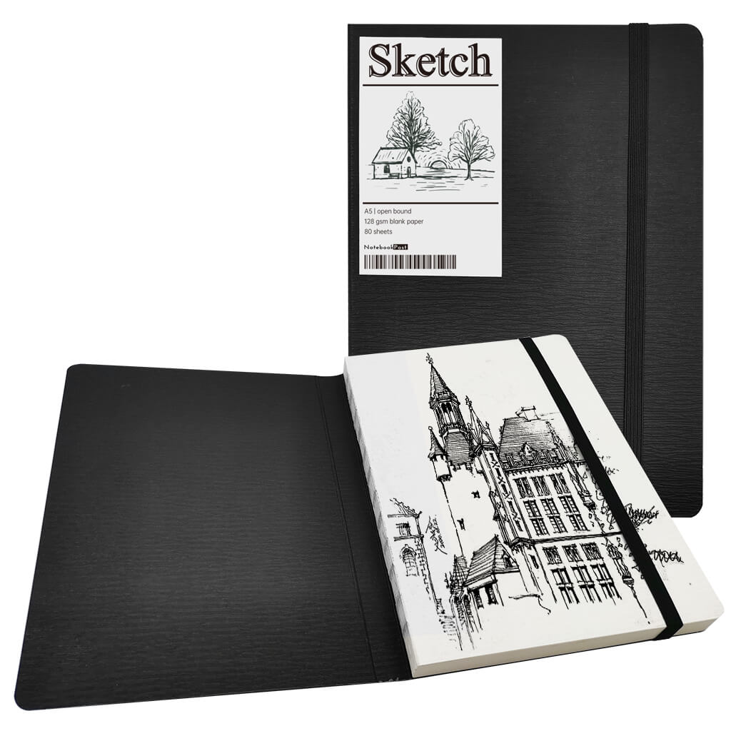 Blank Paper Sketch Notebook for Drawing, Writing and Doodling100gsm Page A5 Size