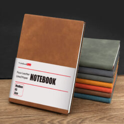 Classic Leather Notebook A5 Wide Ruled 200 Pages, all color options
