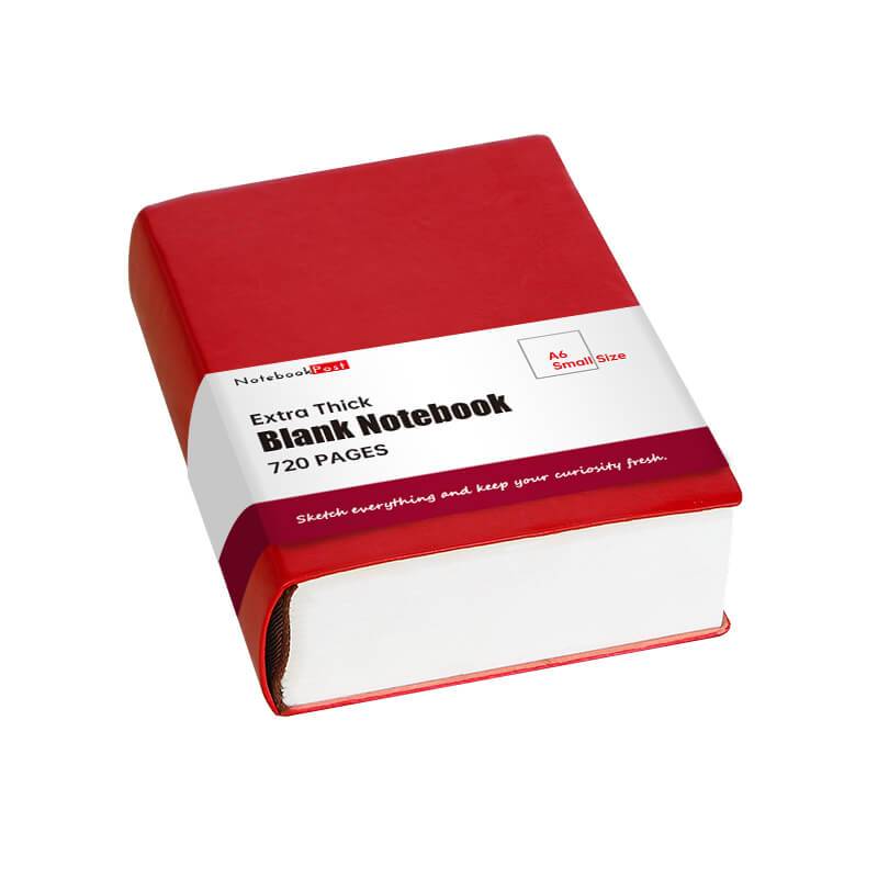 Extra Thick Notebook with Blank Pages, Small A6 Size 720 Pages ...