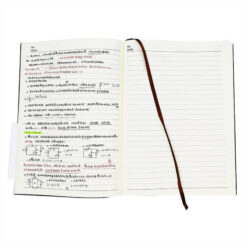 A4 size lined notebook flat open view
