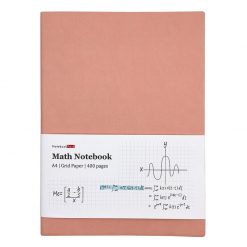 grid paper notebook for math pink color