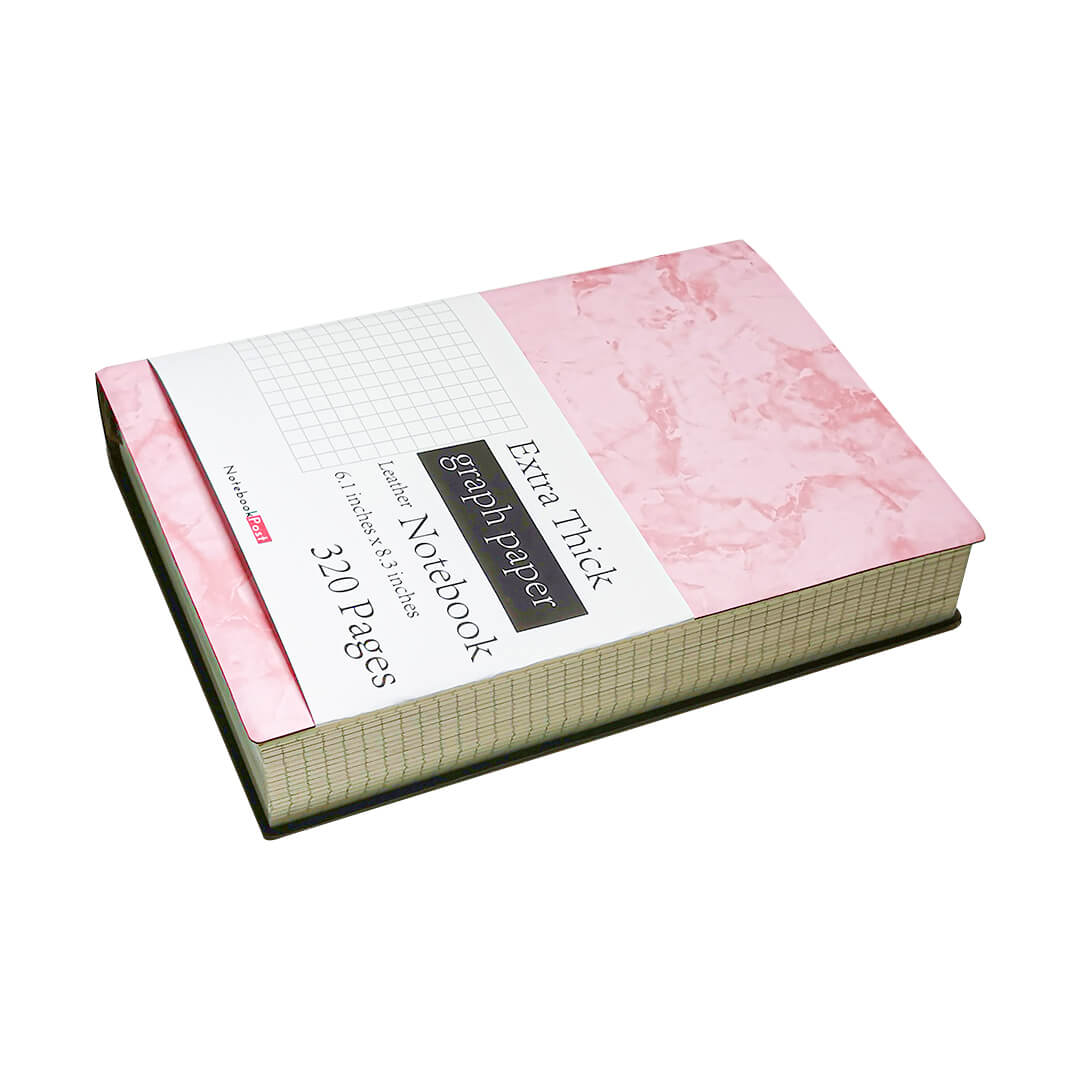 Graph Paper: Executive Style Composition Notebook - Pink Ostrich Skin  Leather Style, Softcover - 7.5 x 9.25 - 100 pages (Office Ess (Paperback)