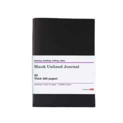 Black Kraft Paper Cover Sketchbook for Artist, Black Paper