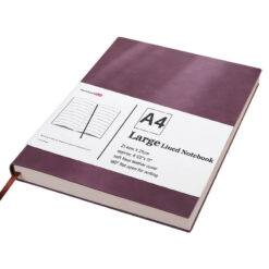 burgundy a4 notebook