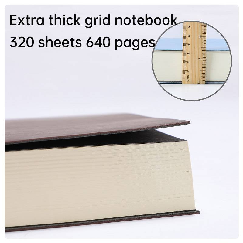 Extra Thick Grid Notebook 640 Pages - Image 4