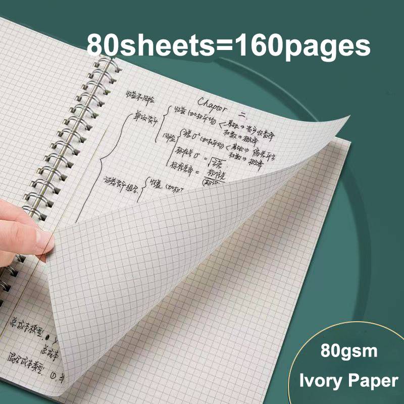 Large A4 Spiral Graph Notebook - Image 3