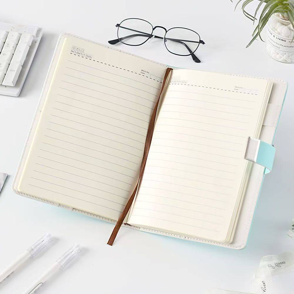 A5 Leather Journal with Lock, Password Lock Diary,Butterfly and Flower - Image 3